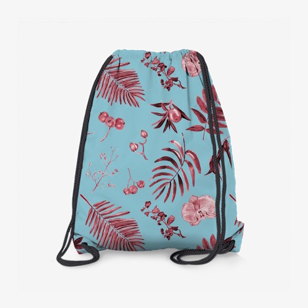 Рюкзак «Узор с тропическими цветами»