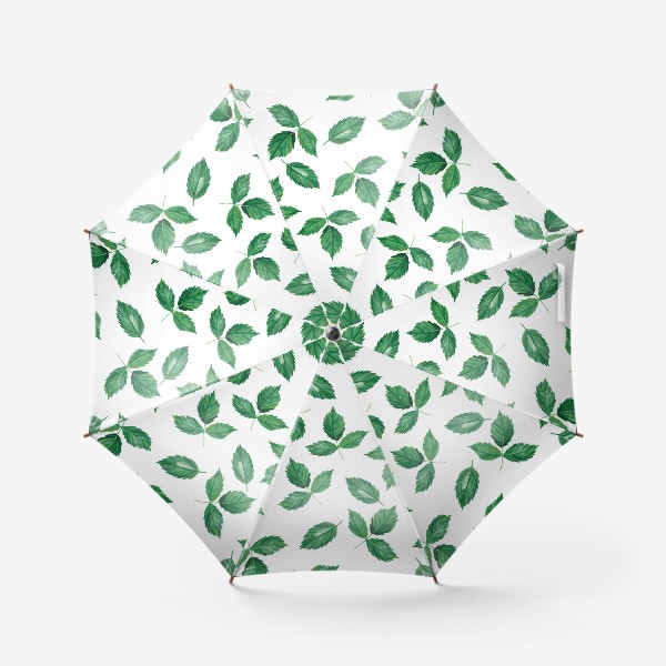 Зонт «Узор с зеленью»