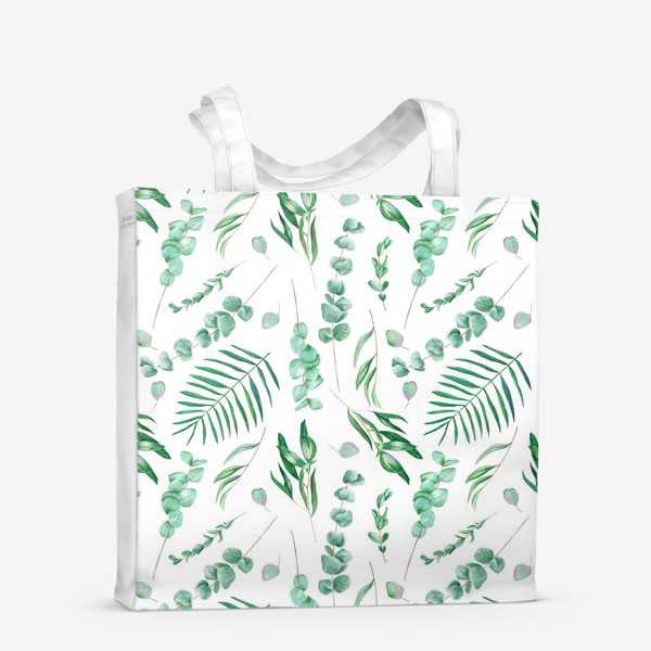 Сумка-шоппер «Узор с тропической зеленью »