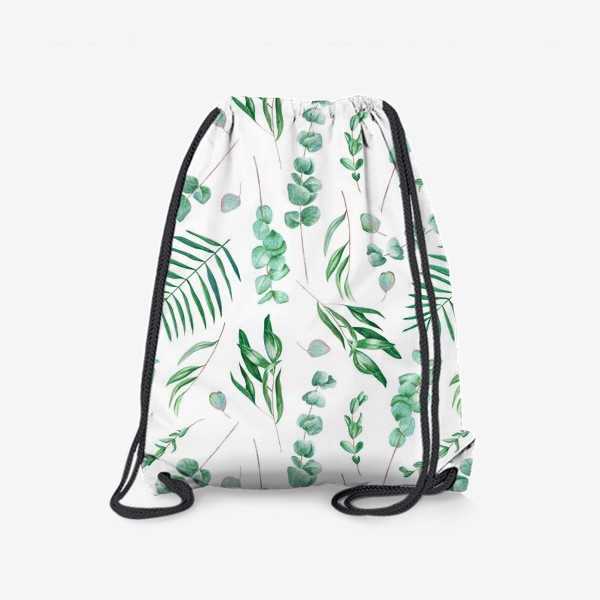 Рюкзак «Узор с тропической зеленью »