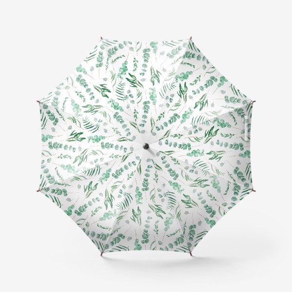 Зонт «Узор с тропической зеленью »