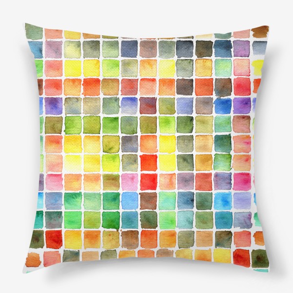 Подушка «Разноцветные квадраты»