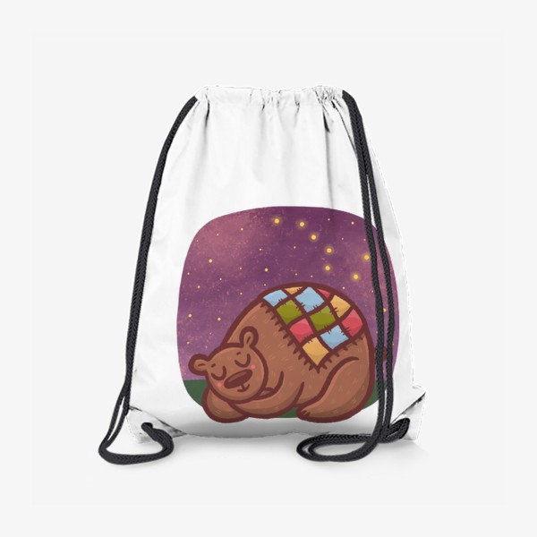 Рюкзак «Милый медведь спит под звездами. Космос. Большая медведица»