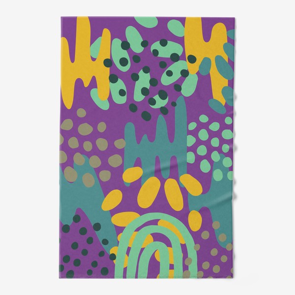 Полотенце «Абстракция на фиолетовом фоне»