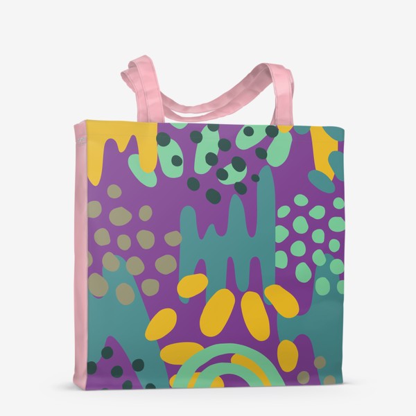 Сумка-шоппер «Абстракция на фиолетовом фоне»
