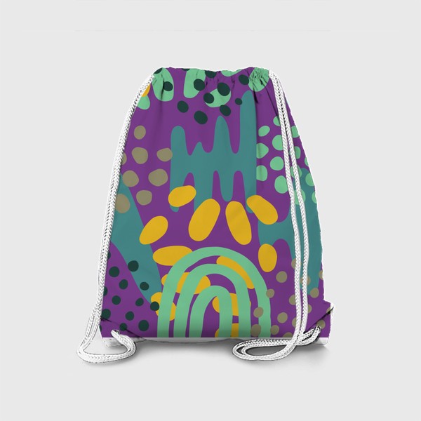 Рюкзак «Абстракция на фиолетовом фоне»