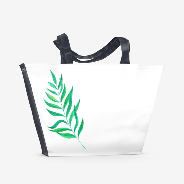 Пляжная сумка «зеленая ветка »