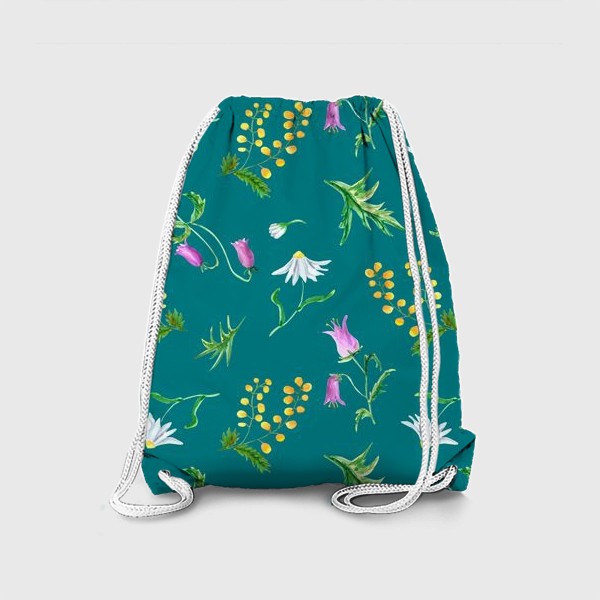 Рюкзак «Паттерн с лесными дикими цветами»