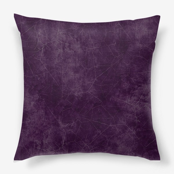 Подушка «Фиолетовая композиция в стиле гранж»