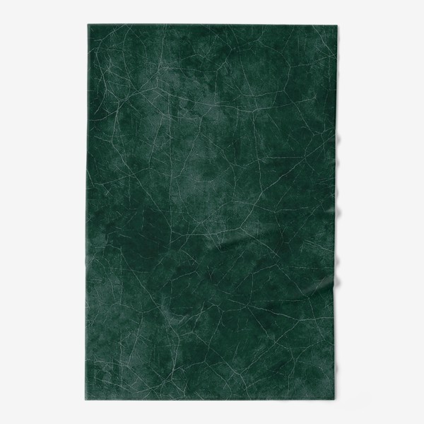 Полотенце «Темно-зеленая композиция в стиле гранж»