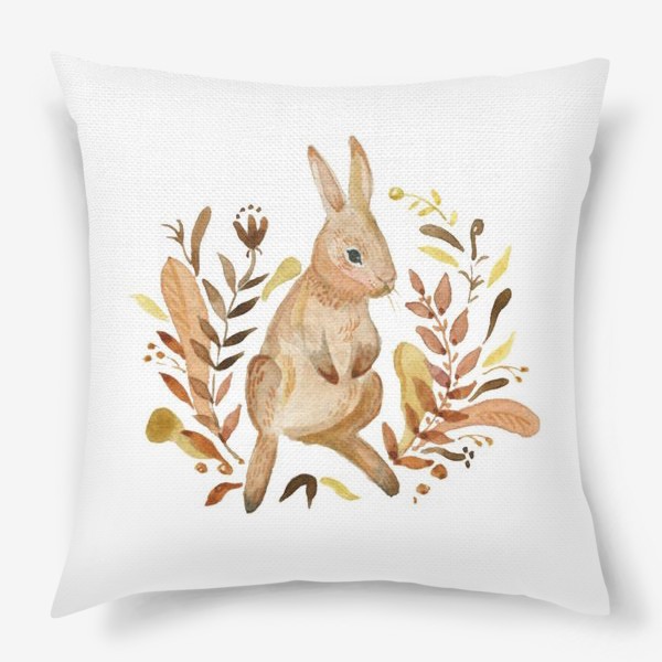 Подушка «Кролик осенью»