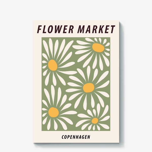Холст «Flower market Копенгаген»