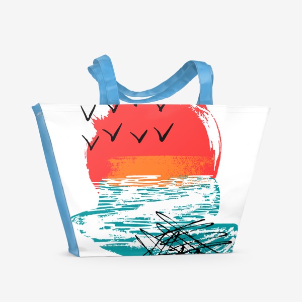 Пляжная сумка «Закат и море»