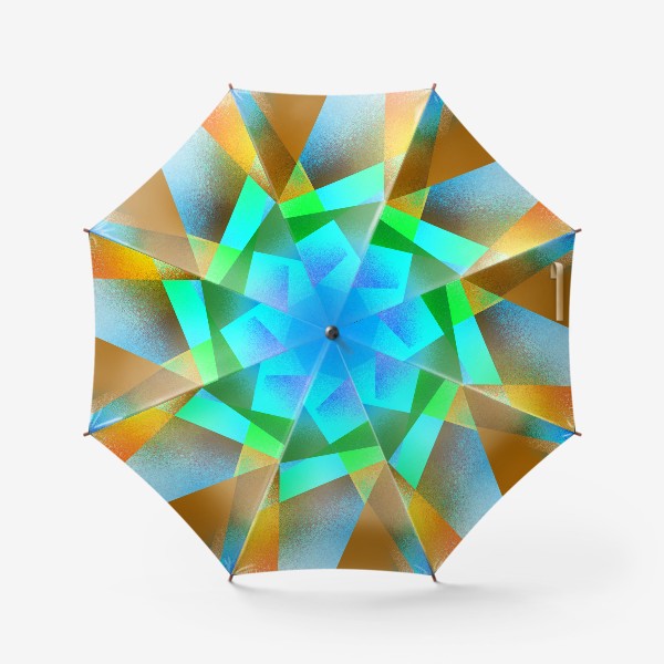 Зонт «Светлая геометрическая разноцветная композиция»