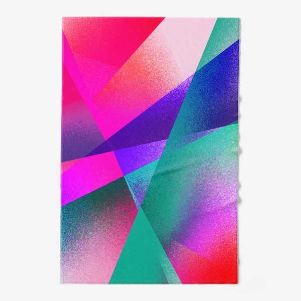 Полотенце «Яркий разноцветный геометрический узор»