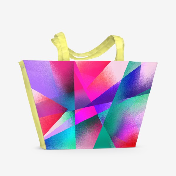 Пляжная сумка &laquo;Яркий разноцветный геометрический узор&raquo;