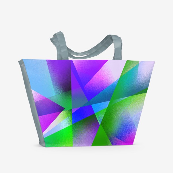 Пляжная сумка «Яркий абстрактный геометрический узор»