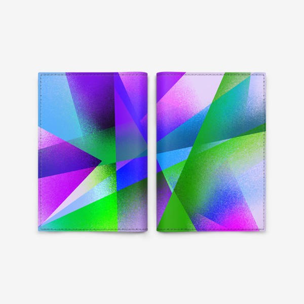 Обложка для паспорта «Яркий абстрактный геометрический узор»