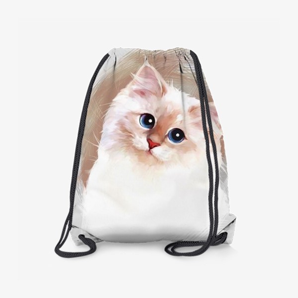 Рюкзак «белый котик»