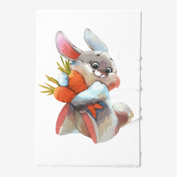 Полотенце «кролик с морковками»