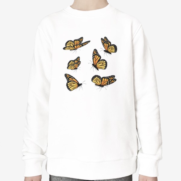 Свитшот «Порхающие бабочки Монархи»