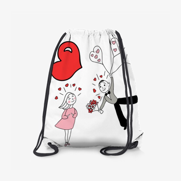 Рюкзак «Влюбленные. Подарок на день святого Валентина.»