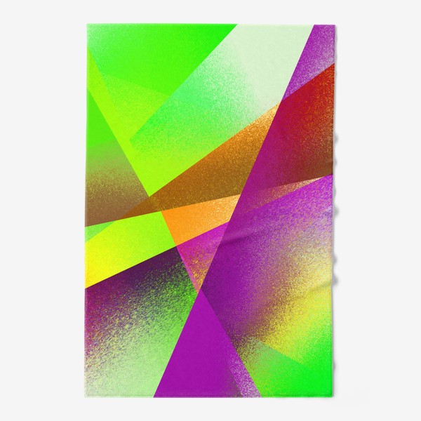 Полотенце «Яркая геометрическая разноцветная композиция»