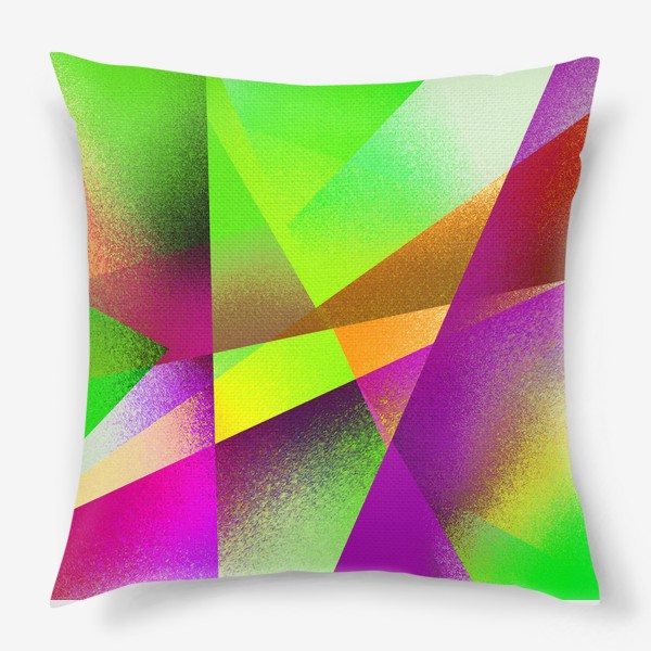 Подушка &laquo;Яркая геометрическая разноцветная композиция&raquo;