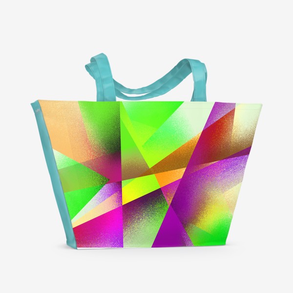 Пляжная сумка &laquo;Яркая геометрическая разноцветная композиция&raquo;