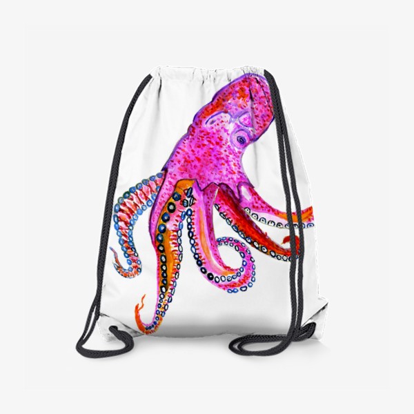 Рюкзак «Рисунок розового осьминога»
