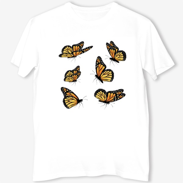 Футболка «Порхающие бабочки Монархи»