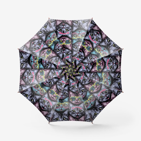 Зонт «Неоновые котята»