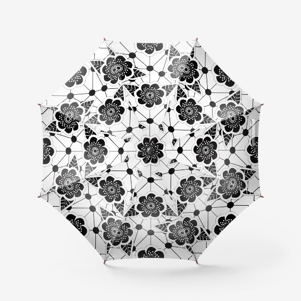 Зонт «Узоры из цветов»