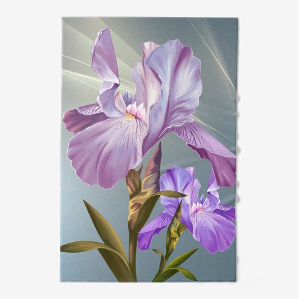 Полотенце «Фиолетовые ирисы»