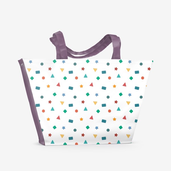 Пляжная сумка «Разноцветные фигурки»