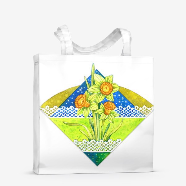 Сумка-шоппер «Цветы Нарциссы»