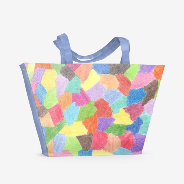 Пляжная сумка «Разноцветные кусочки»