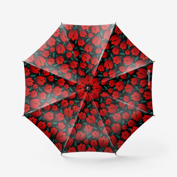 Зонт «Алые маки»