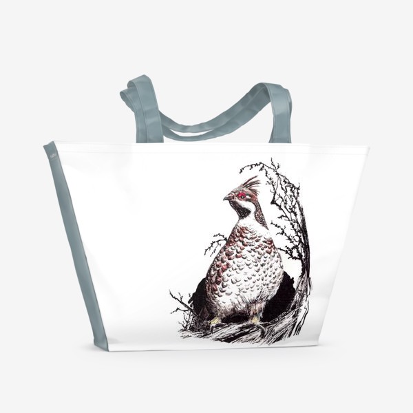 Пляжная сумка «Рябчик. Птицы»