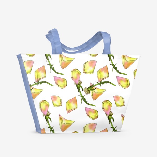 Пляжная сумка «Лепестки роз»