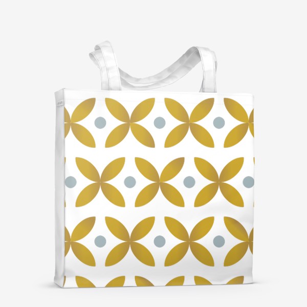 Сумка-шоппер «Абстрактные желтые цветы»