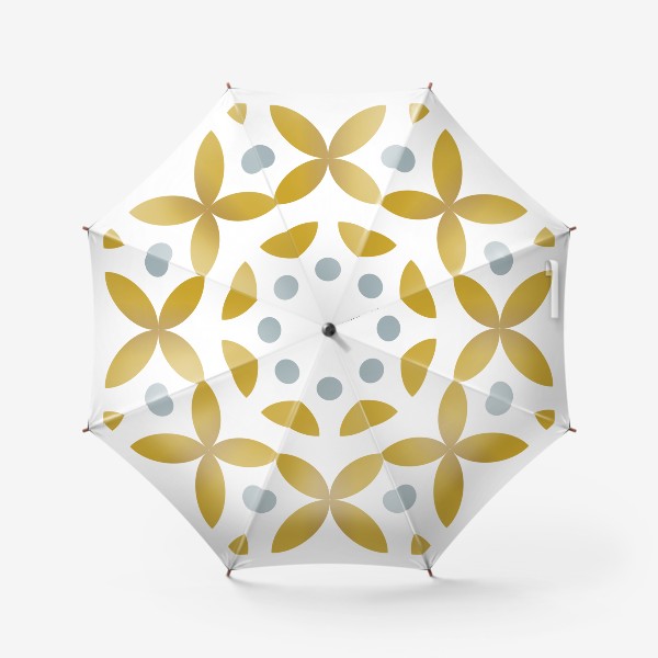 Зонт «Абстрактные желтые цветы»