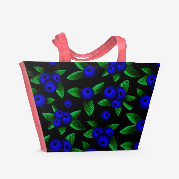 Пляжная сумка «Голубые ягоды»