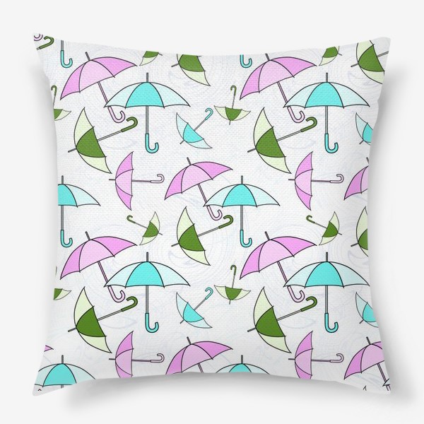 Подушка «Пестрые зонтики»