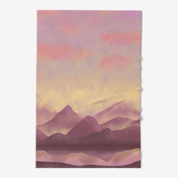 Полотенце «Розовые горы»