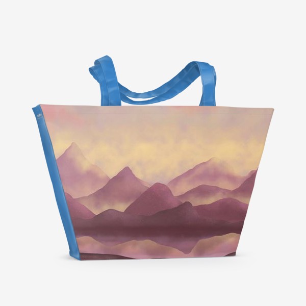 Пляжная сумка «Розовые горы»
