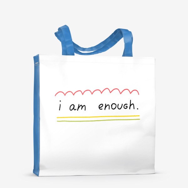 Сумка-шоппер «надпись i am enough»