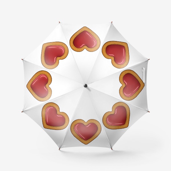 Зонт «Печенька в форме сердца»