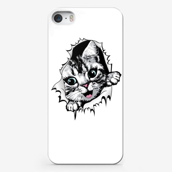 Чехол iPhone «Котёнок улыбается»