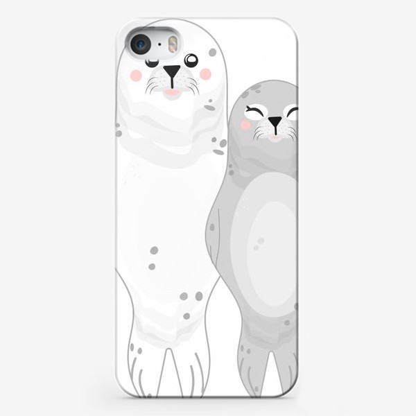 Чехол iPhone «морские котики парочка»
